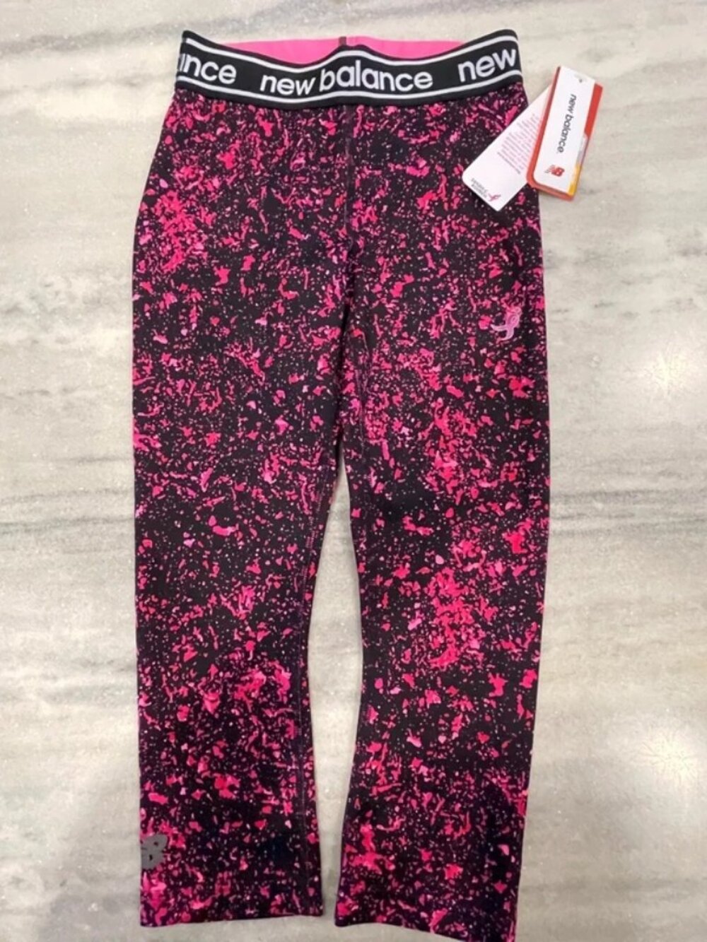 New Balance Women’s Black Pink Performance Leggings XS NWT